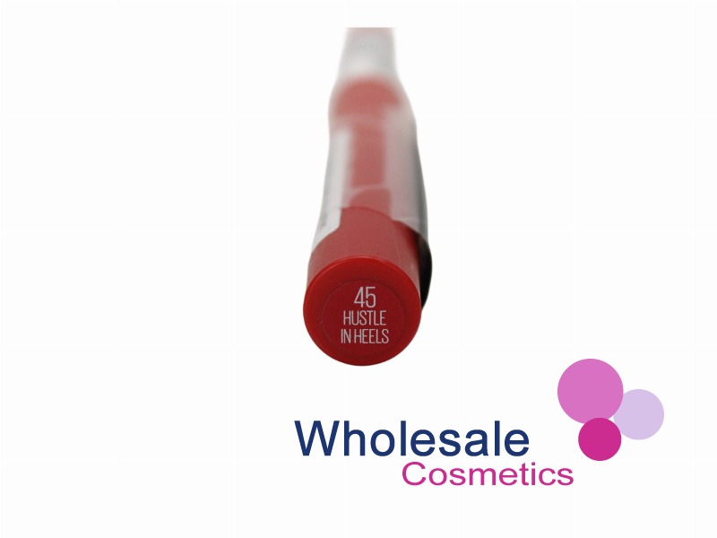 9 x Maybelline 24Hr Superstay Matte Ink Crayon Lipstick SECURITY LABEL - 45 HUSTLE IN HEELS